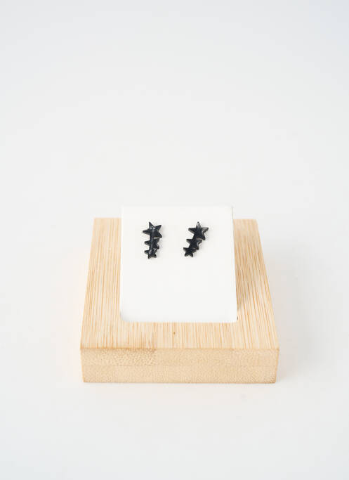 Boucles d’oreilles noir TATA GISELE femme