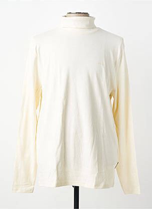 Pull col roulé manches longues manches longues beige HECHTER STUDIO homme