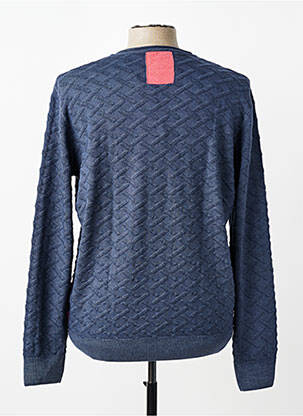 Pull col rond manches longues bleu BOB homme