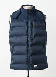 Doudoune finition intérieure doublée a capuche bleu KARL LAGERFELD homme