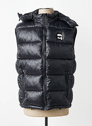 Doudoune capuche a capuche noir KARL LAGERFELD homme