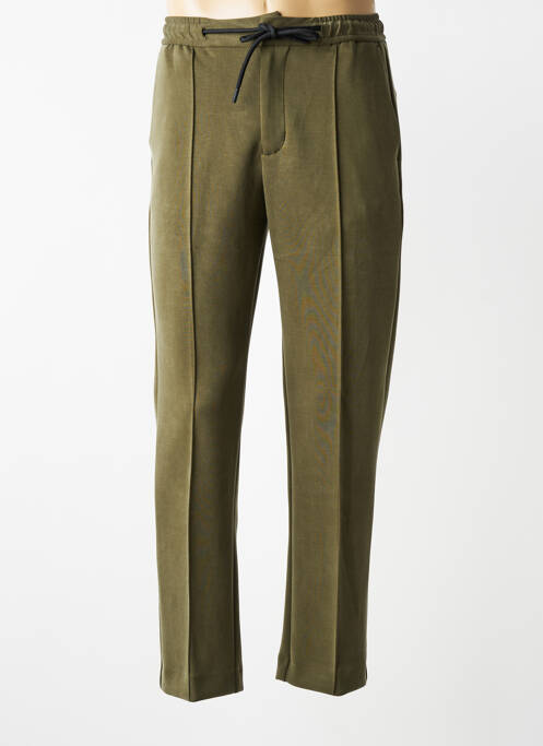 Pantalon droit stretch taille normale vert OVER/D homme