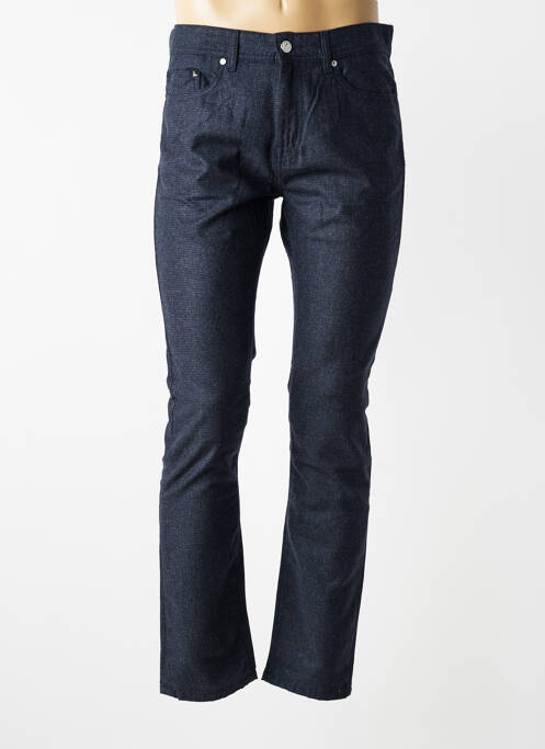 Pantalon slim fermeture zippée sous rabat boutonné taille normale bleu KARL LAGERFELD homme