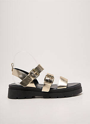 Sandales/nu pieds chiquet talon de 4 à 6cm or REQINS femme