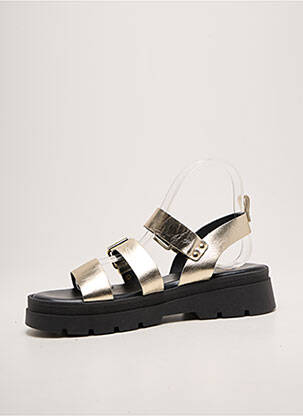 Sandales/nu pieds chiquet talon de 4 à 6cm or REQINS femme