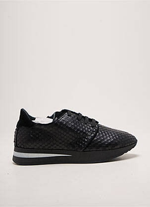 Baskets bout rond talon plat jusqu'à 3cm noir REQINS femme