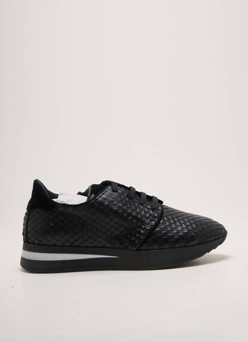 Baskets bout rond talon plat jusqu'à 3cm noir REQINS femme