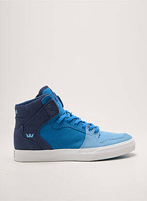 Baskets bout rond bout rond bleu SUPRA homme