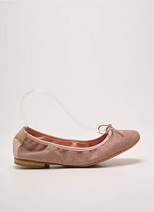 Ballerines bout rond talon plat jusqu'à 3cm rose REQINS femme