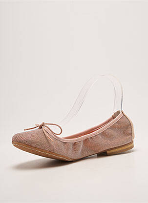 Ballerines bout rond talon plat jusqu'à 3cm rose REQINS femme