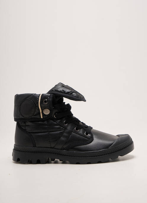 Baskets bout rond talon plat jusqu'à 3cm noir PALLADIUM femme