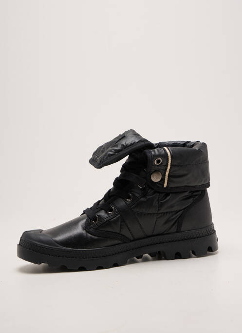 Baskets bout rond talon plat jusqu'à 3cm noir PALLADIUM femme