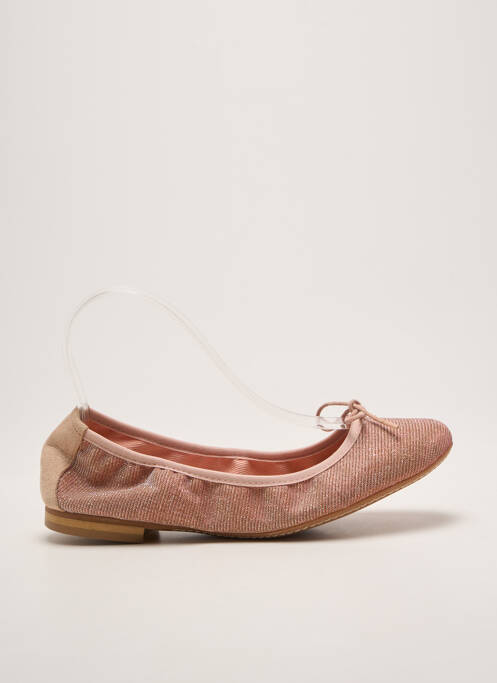 Ballerines chiquet talon plat jusqu'à 3cm rose REQINS femme