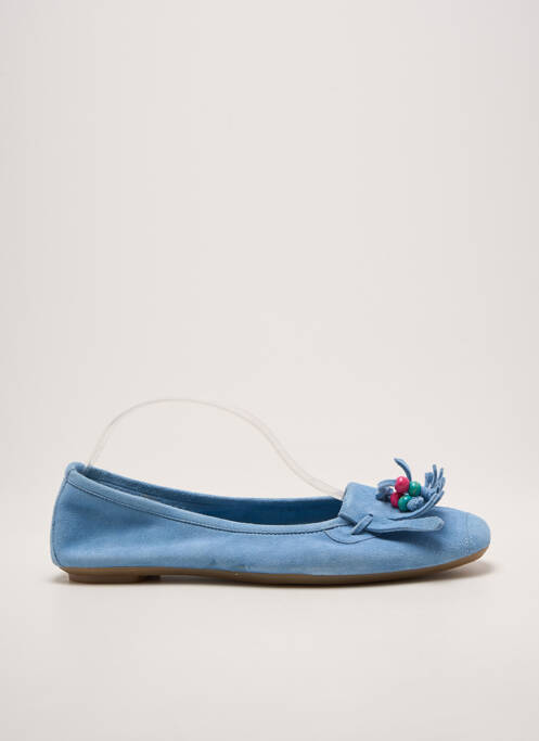 Ballerines bout carré talon plat jusqu'à 3cm bleu REQINS femme