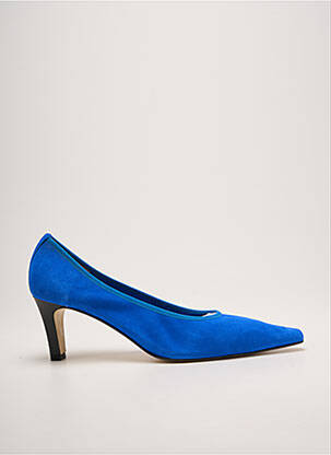 Escarpins bout pointu talon de 7 à 9cm bleu ANDREA DAPHANE femme