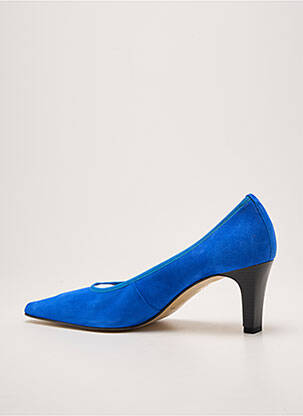 Escarpins bout pointu talon de 7 à 9cm bleu ANDREA DAPHANE femme