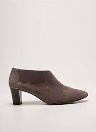 Bottines/boots bout rond talon de 7 à 9cm gris ANDREA DAPHANE femme