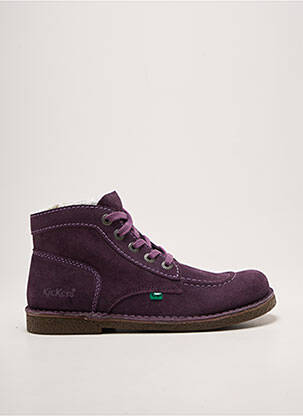 Bottines/boots talon bas talon plat jusqu'à 3cm violet KICKERS femme