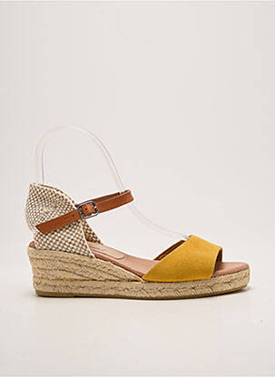Espadrilles fermeture boucle(s) talon de 4 à 6cm jaune CARMEN SAIZ femme