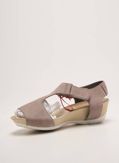 Sandales/nu pieds bout ouvert talon de 4 à 6cm gris CAMPER femme