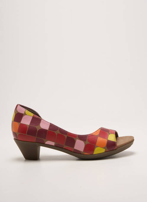 Escarpins cubain talon de 4 à 6cm rouge CAMPER femme