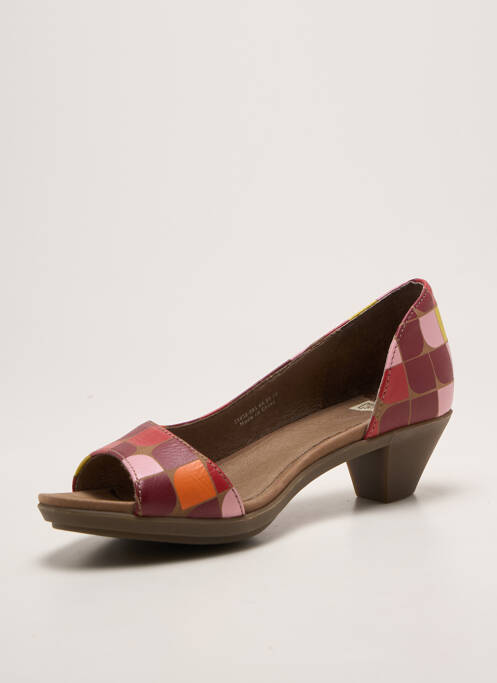 Escarpins cubain talon de 4 à 6cm rouge CAMPER femme