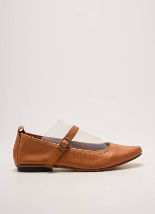 Ballerines chiquet talon plat jusqu'à 3cm marron CAMPER femme