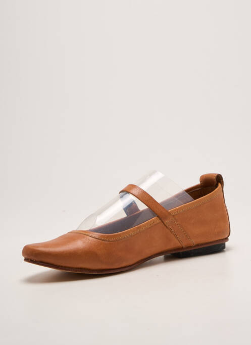 Ballerines chiquet talon plat jusqu'à 3cm marron CAMPER femme