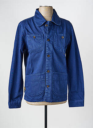 Veste casual coupe droite bleu DAYTONA femme