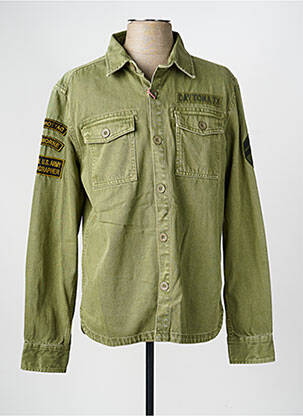 Veste casual fermeture boutonnée sur le devant vert DAYTONA homme
