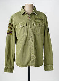 Veste casual fermeture boutonnée sur le devant vert DAYTONA homme