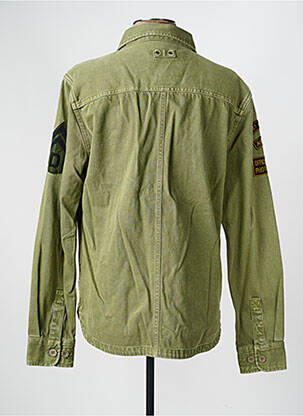 Veste casual fermeture boutonnée sur le devant vert DAYTONA homme