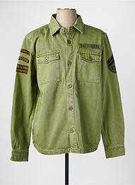Veste casual fermeture boutonnée sur le devant vert DAYTONA homme