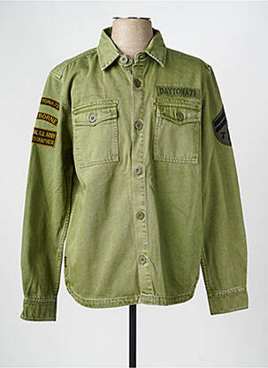 Veste casual fermeture boutonnée sur le devant vert DAYTONA homme