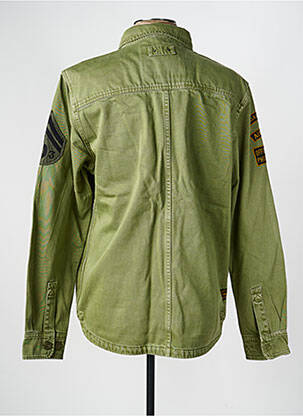 Veste casual fermeture boutonnée sur le devant vert DAYTONA homme