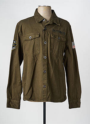 Veste casual fermeture boutonnée sur le devant vert DAYTONA homme