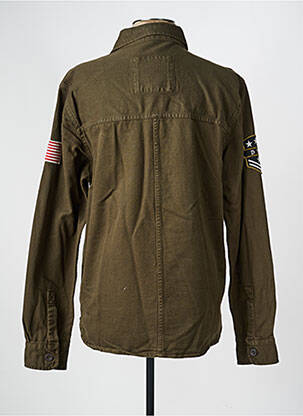 Veste casual fermeture boutonnée sur le devant vert DAYTONA homme