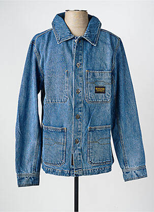 Veste casual coupe droite bleu DAYTONA homme