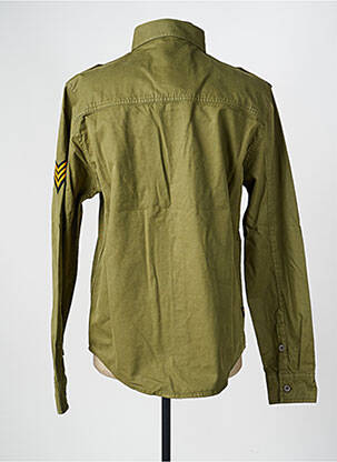 Chemise manches longues poches vert DAYTONA homme