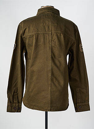 Veste casual fermeture boutonnée sur le devant vert DAYTONA homme