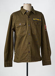 Veste casual fermeture boutonnée sur le devant vert DAYTONA homme