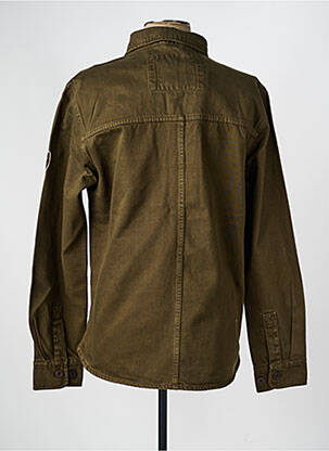 Veste casual fermeture boutonnée sur le devant vert DAYTONA homme