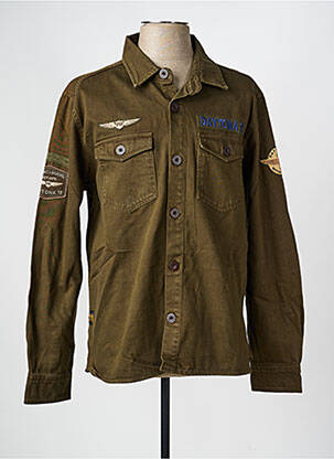 Veste casual fermeture boutonnée sur le devant vert DAYTONA homme