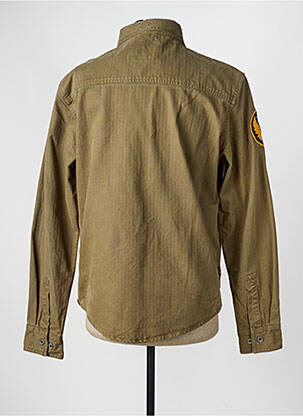 Chemise manches longues poches vert DAYTONA homme