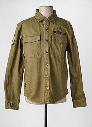 Chemise manches longues manches longues vert DAYTONA homme