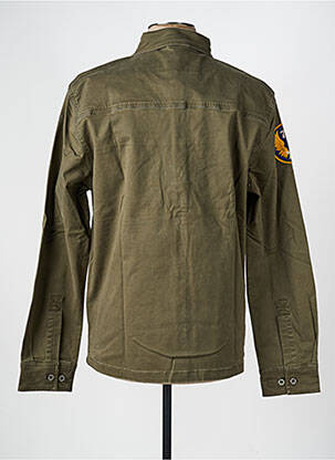 Veste casual fermeture boutonnée sur le devant vert DAYTONA homme