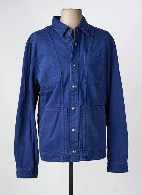 Veste casual fermeture boutonnée sur le devant bleu DAYTONA homme