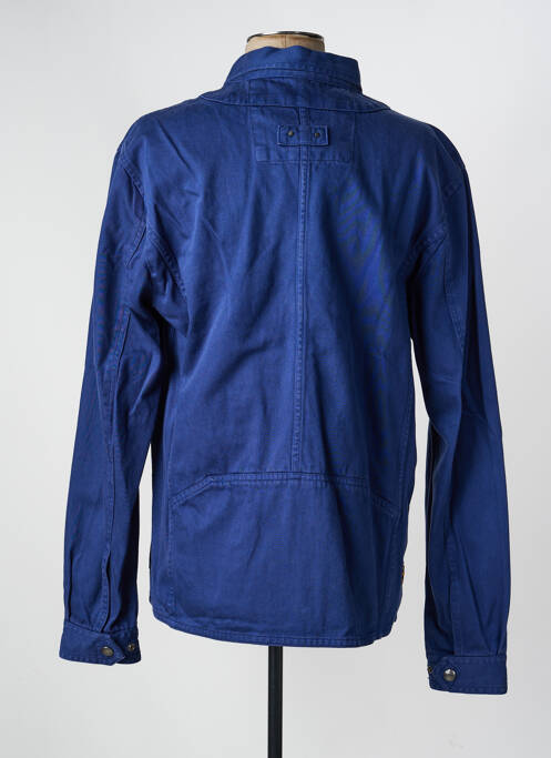 Veste casual fermeture boutonnée sur le devant bleu DAYTONA homme