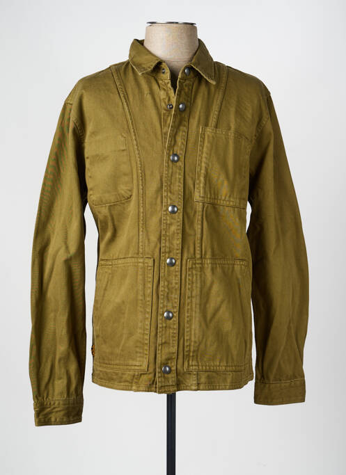 Veste casual fermeture boutonnée sur le devant vert DAYTONA homme