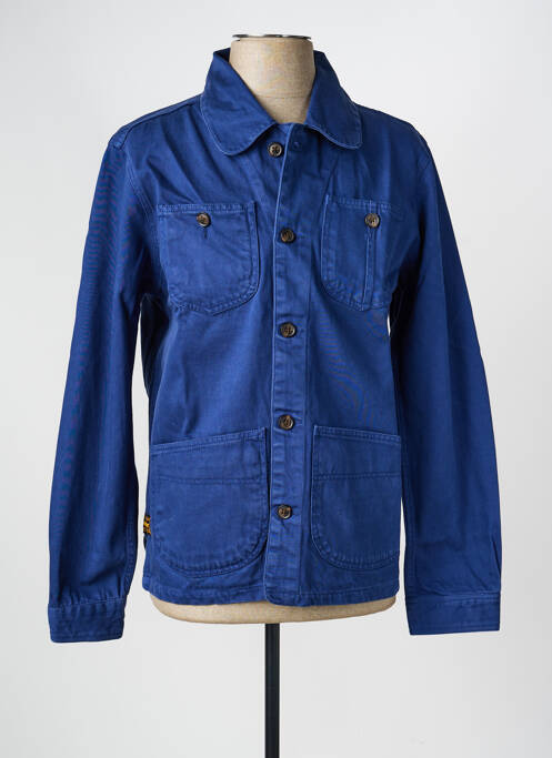 Veste casual coupe droite bleu DAYTONA femme